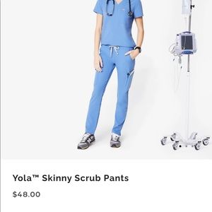 Figs Yola Skinny Scrub Pants Size Small/Tall